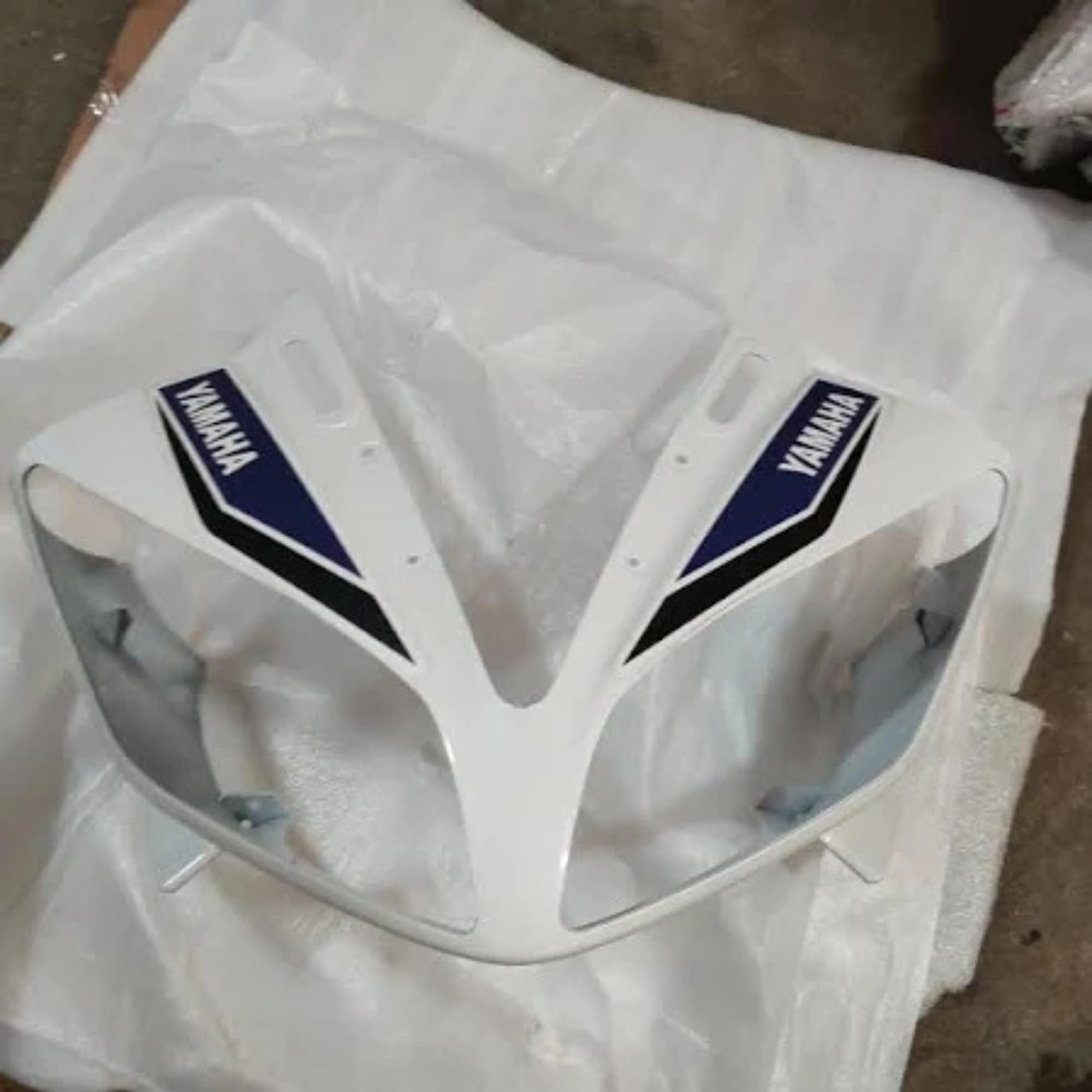 Trusted Auto Accessories Bike Headlight Visor with Glass White | Front Head Light Cover Compatible with Yamaha R15 V2 | Durable Motorcycle Spare Part-image-49
