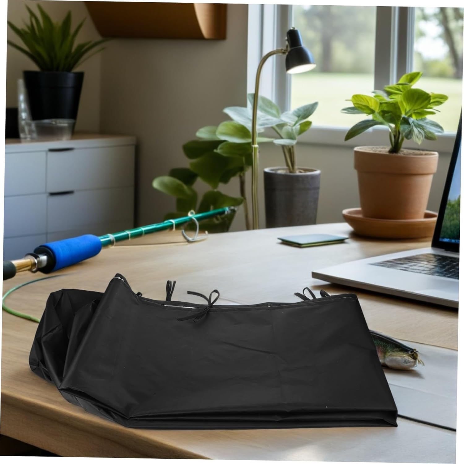 Black Retractable Awning Protective Cover Xmas for Patio Camper