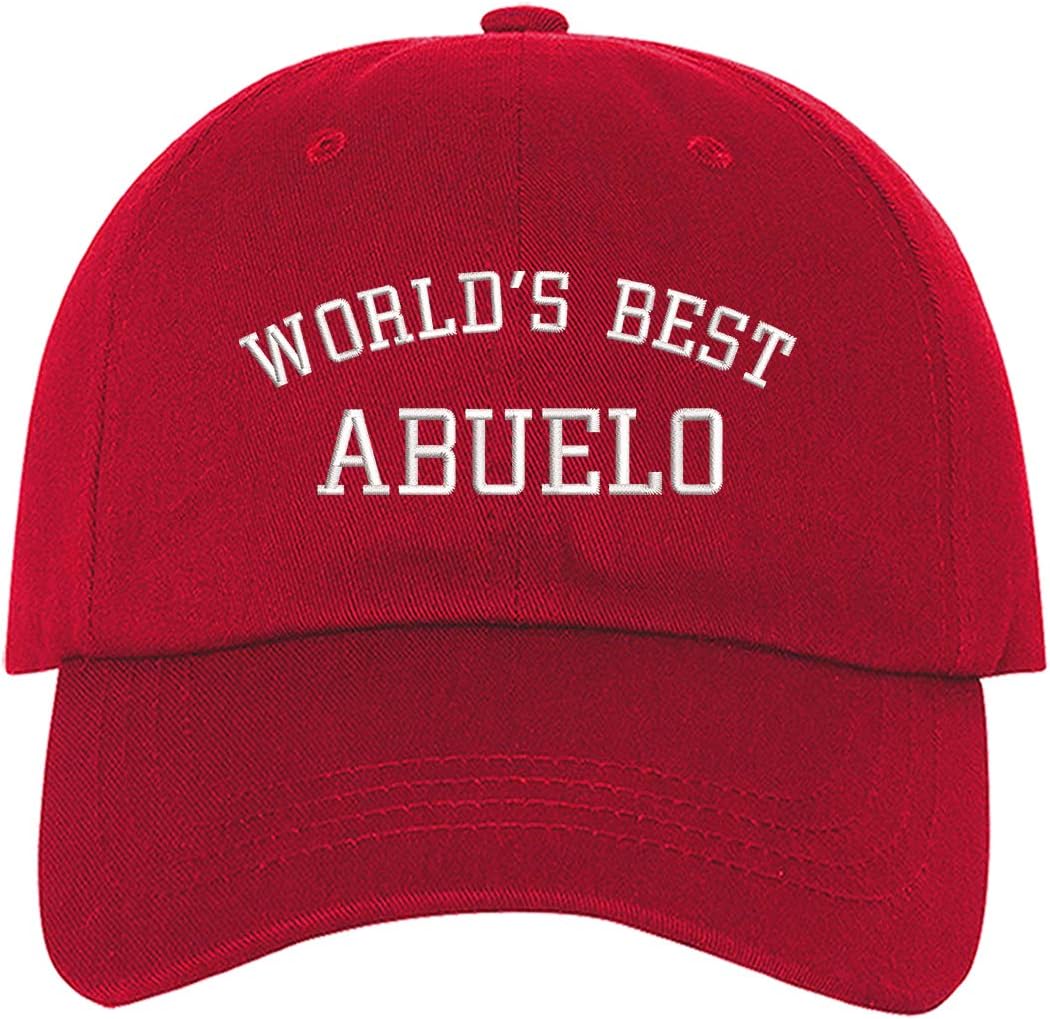 Worlds Best Abuelo Embroidered Baseball Hat - Worlds Best Abuelo Dad Hat