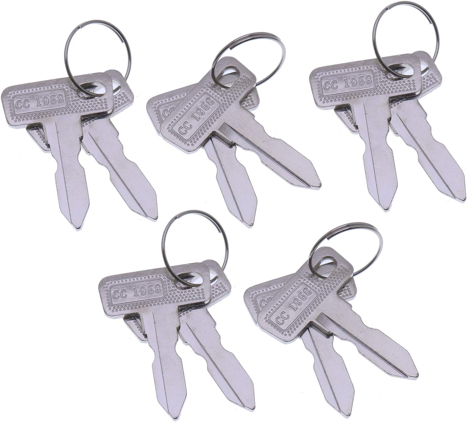 YIQI 10PCS 1012505 17063-G01 Key for Club Car DS 1982-Up and 2004-Up Club Car Precedent Gas Electric Golf Carts