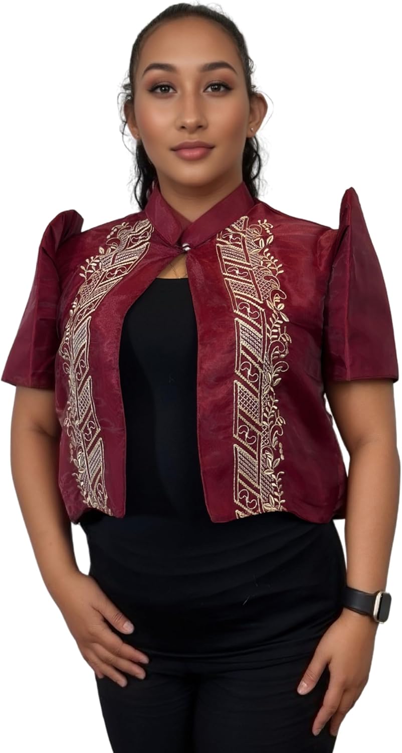 Filipiniana Bolero for Women; Elegant Bolero Shrug - Order US Size