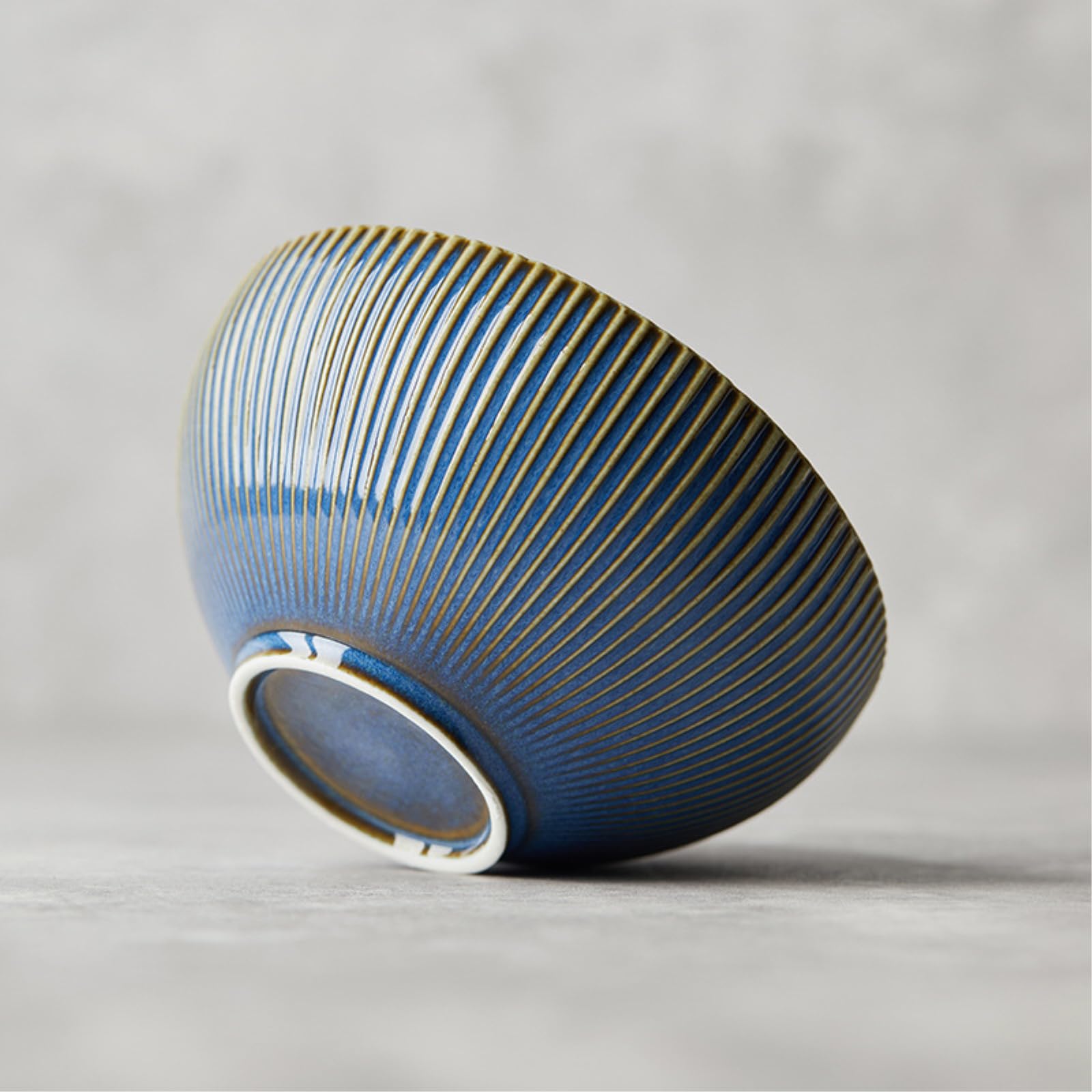 Hotelowa ceramiczna miska do zupy retro dom - 20 cm miska na zupę - ciemnoniebieska