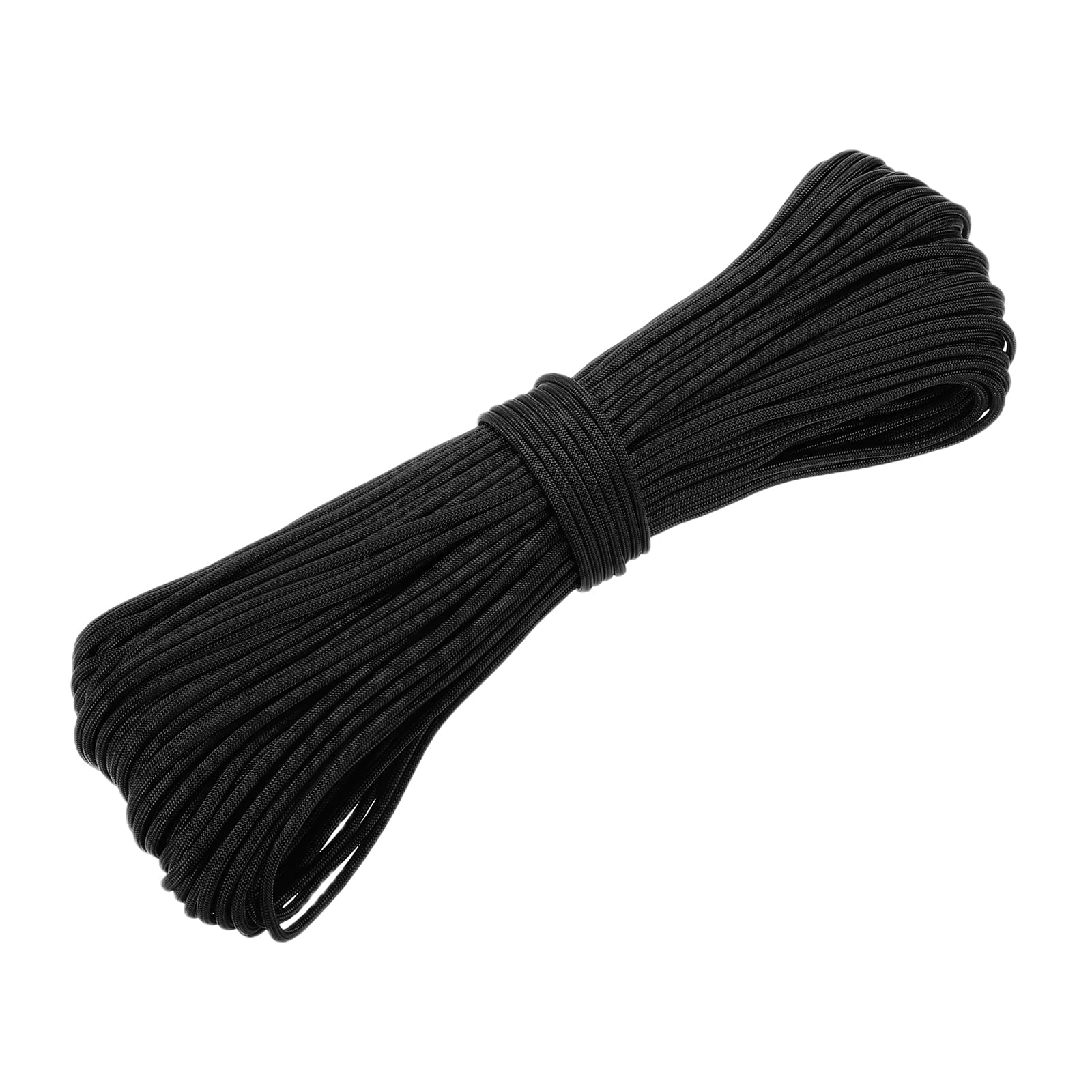 PATIKIL 550lb Paracord Rope 200ft, 4mm Tent Rope, 7-Strand Core Heavy Duty Cord for Outdoor Camping Hiking Tent Survival Utility Rope, Black
