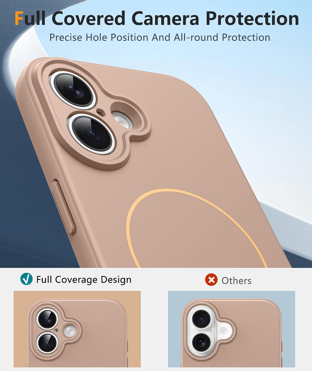 FNTCASE for iPhone 17 Case: [Compatible with Magsafe] Integrated Silicone Phone Cases with [Full Camera Protection] [Screen Protector] Military Grade Shockproof Protective Cover thumbnail