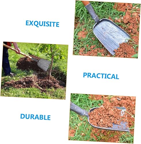 Miniatura 7 de Calibre de pala de carbón Parrilla de acero Herramienta de cenizas Pala de jardinería Parrilla de carbón Azada de ceniza Pala de mano de carbón