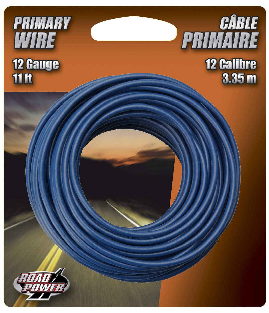 Road Power 55671633 12 Gauge Automotive Copper Wire, Blue, 11'