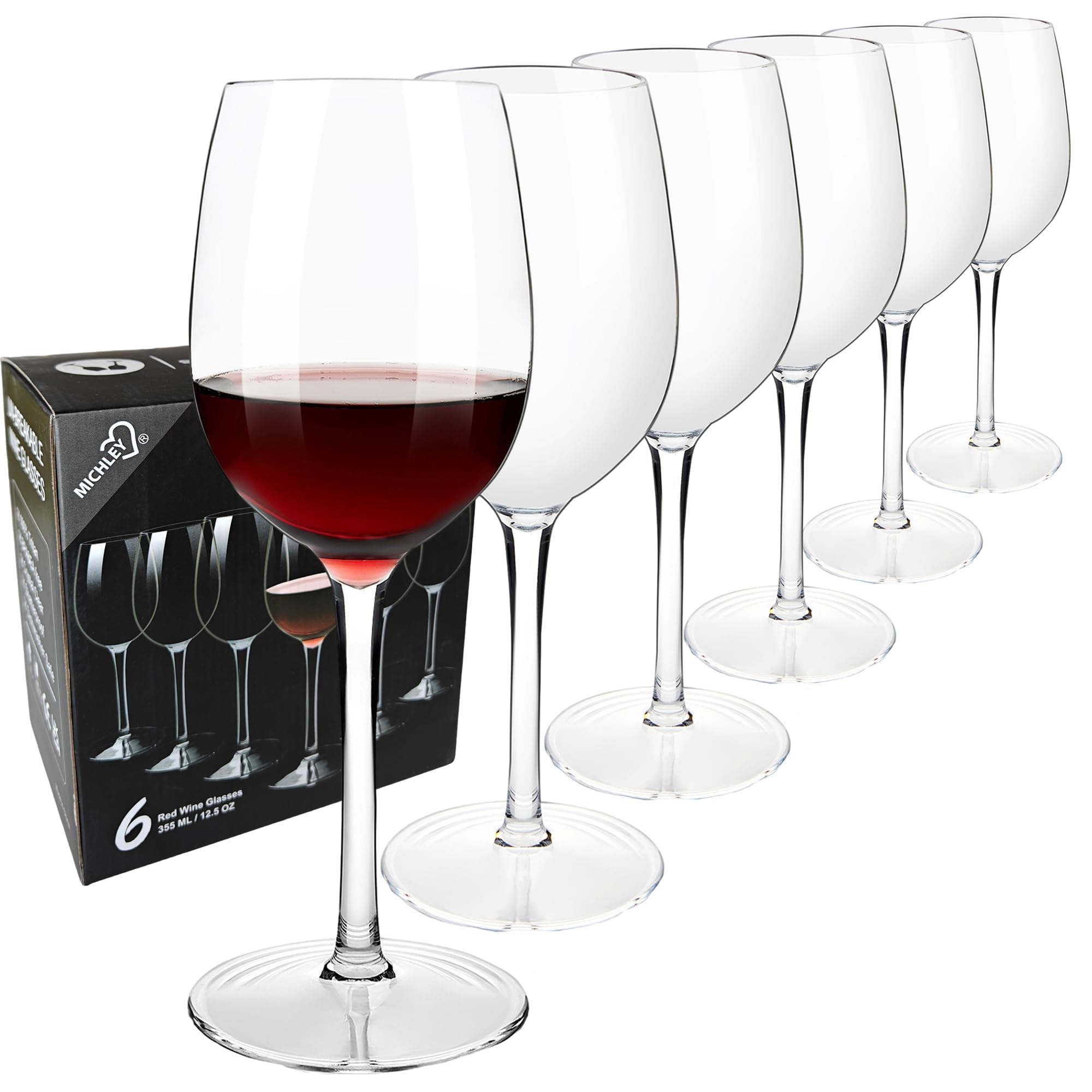 Verres à vin incassables Tritan 355 ML : finis les bris de verre au lave-vaisselle