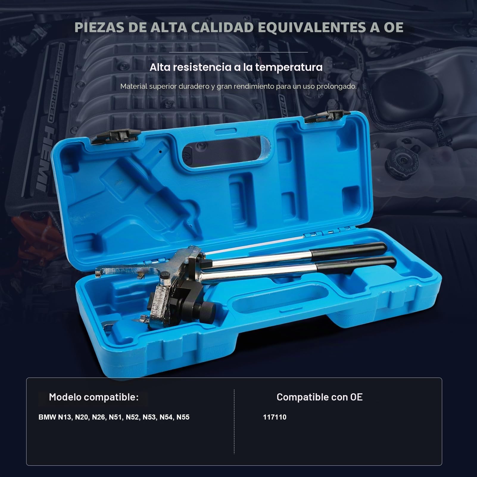 Herramientas de Instalación y Retirado de Resorte de Presión de Válvula 117110 para N13 N20 N26 N51 N52 N53 N54 N55 Retirado del Resorte de Torsión de Válvulas del Motor