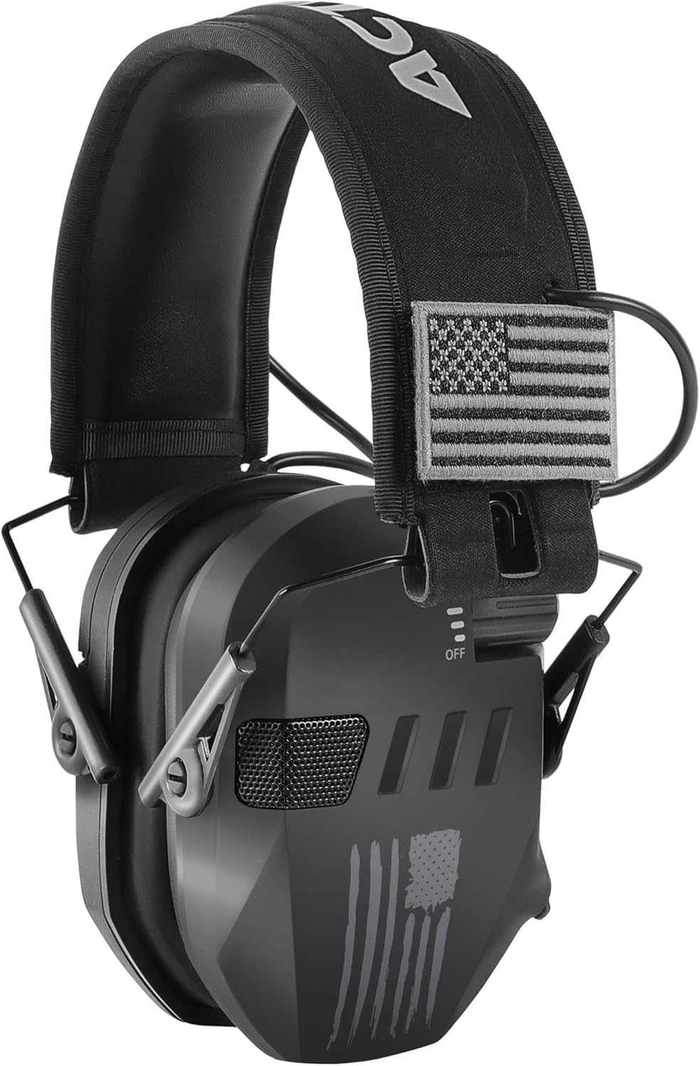 Shooting Ear Protection for Gun Range, Active Noise Reduction NRR 23dB, Shooting Ear Muffs Hearing Protection