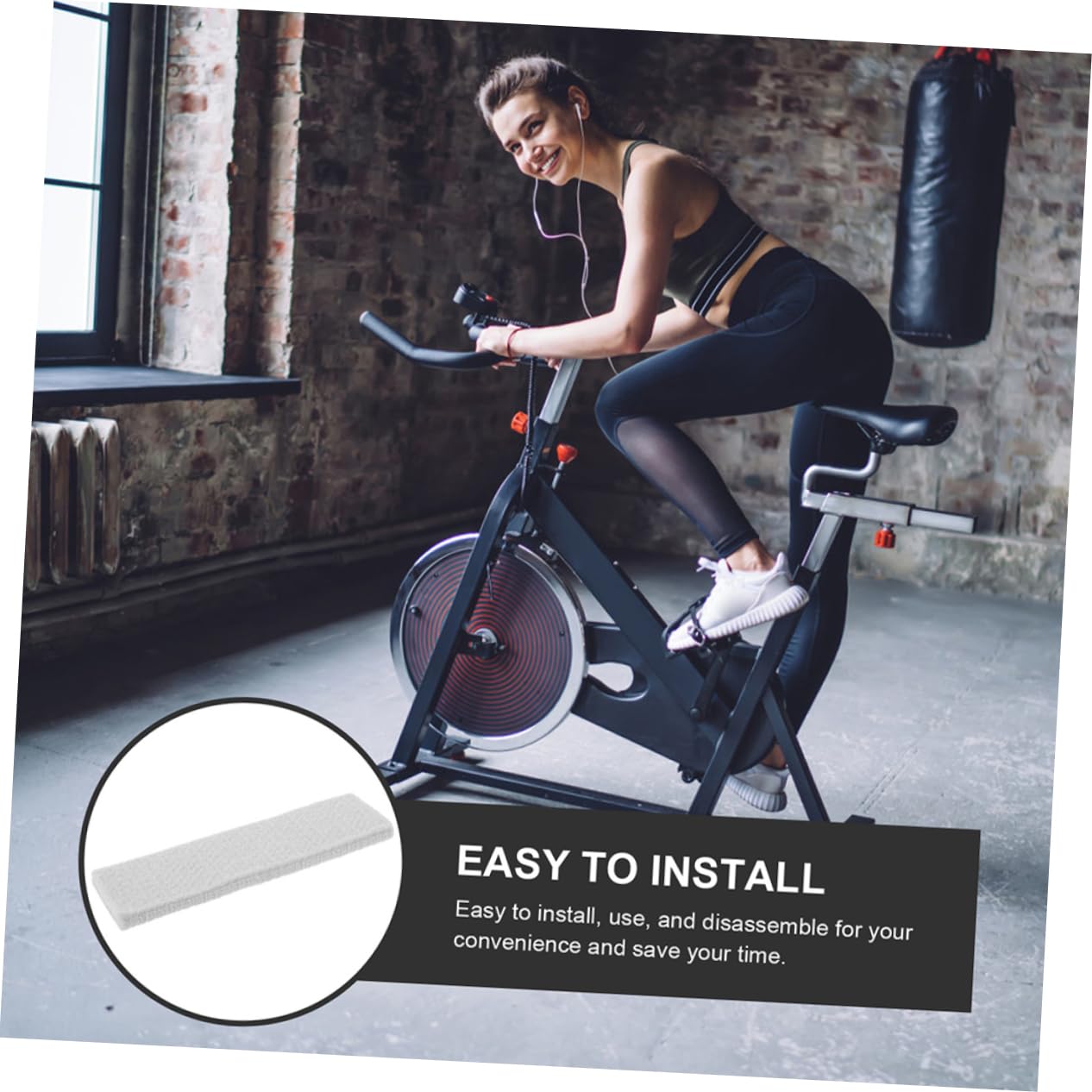 HEMOTON Pastiglie Freno per Cyclette in Feltro 6 Pezzi Riducono Rumore Facili da Installare per Bici da Fitness Indoor e Palestra