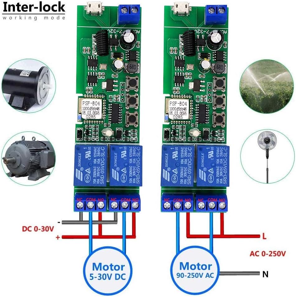 Newgoal Smart Switch interlock wiring diagram