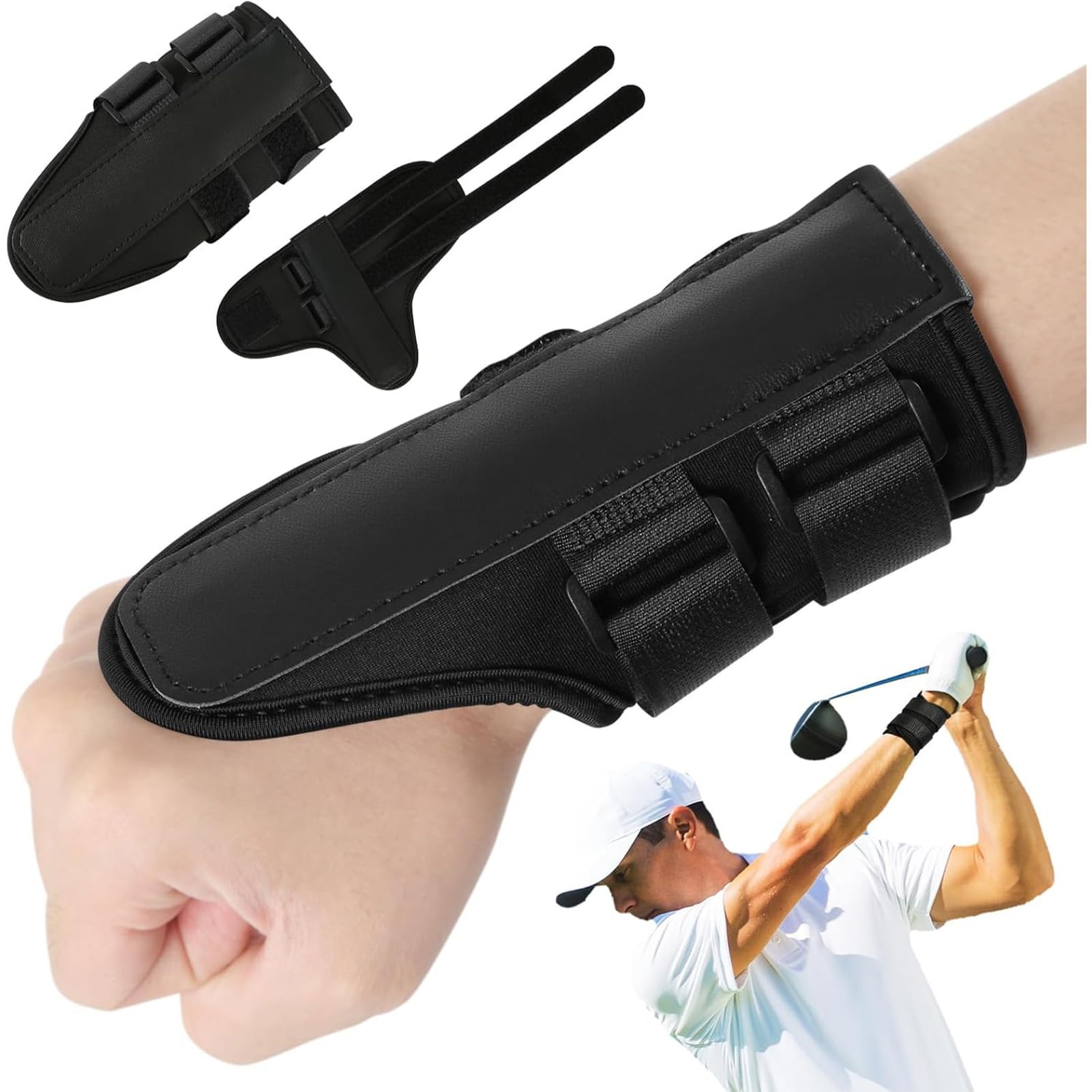 Brilovent Wrist Trainer Pro Golf, Golf Wrist Training Aid, Golfs Wrists Brace, Golfs Swing Interior, To Correct Wrist’s Angle & Develop Muscle Memory for Beginner Golfers