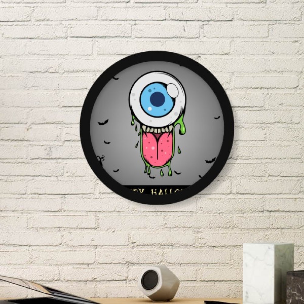 Sticker univers monstre rond pour décorer un mur vide facilement