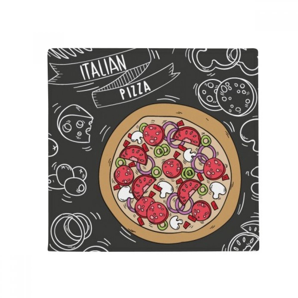 Tapis motif Italie douanes antidérapant 50x50cm, cadeau original pour la maison