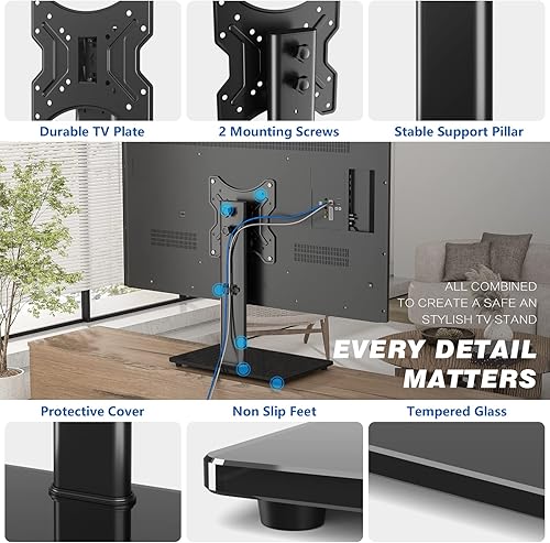 Miniatura 6 de Rfiver - Soporte universal giratorio para TV con soporte para televisores LCD LED