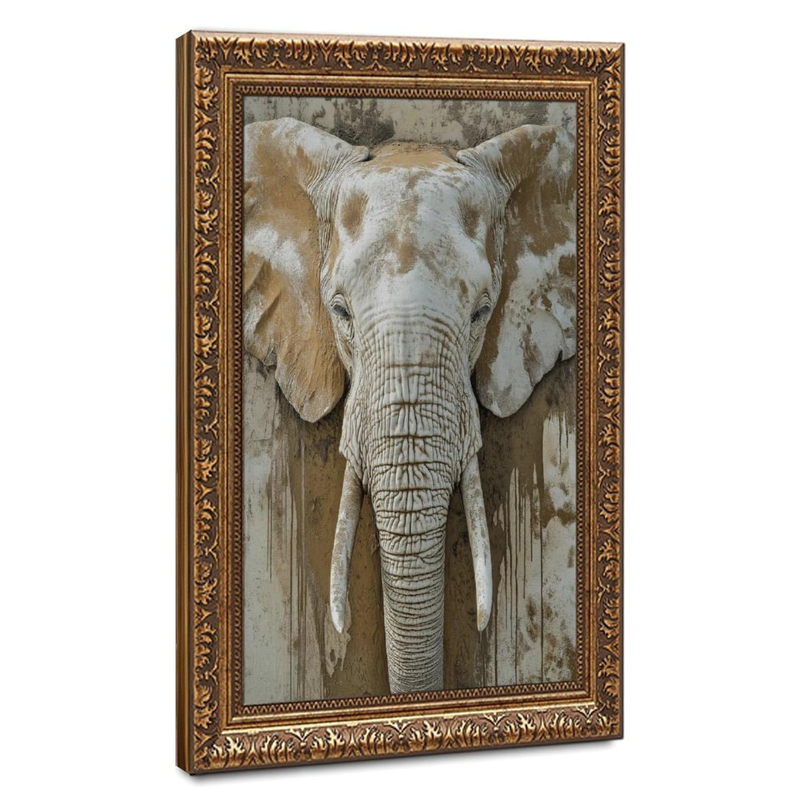 Bareronor Elephant Abstract Poster Canvas Poster Bedroom Decor Landscape Office Room Decor Gift 20" L X 30" W