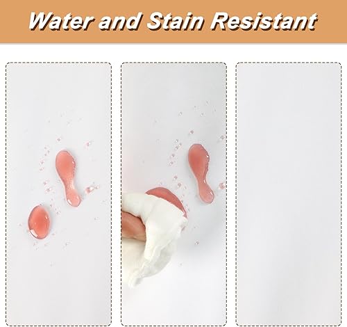 Miniatura 4 de Fixwal Falda de mesa, faldas de mesa para mesas rectangulares de 6 pies, manteles para mesas de 6 pies, falda de mesa de tul, fundas de mesa de