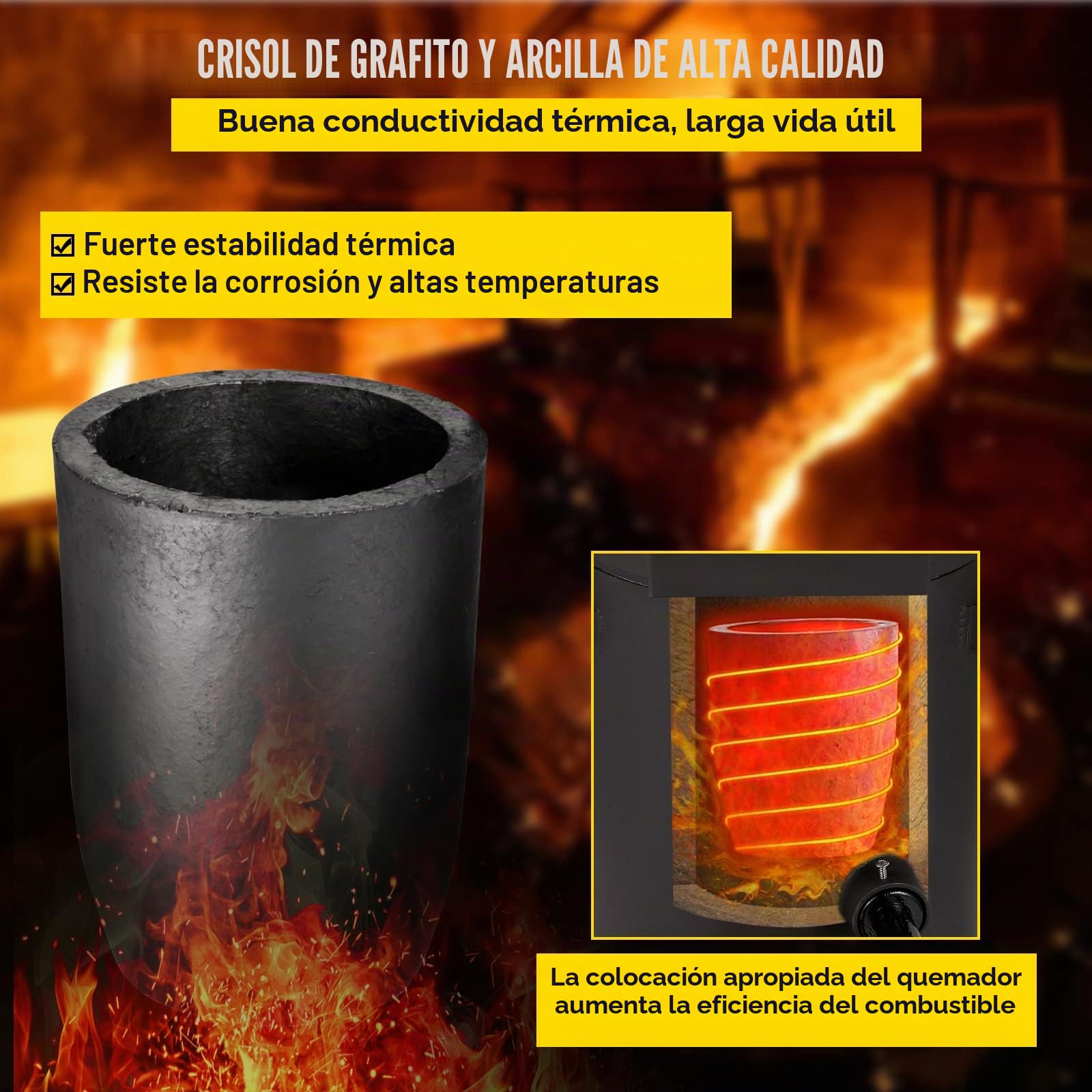 VEVOR Forja de Propano 0-350 psi Horno de Fundición Placa Laminada en Frío 10KG 10min Kit de Horno de Fundición de Metales para Bricolaje