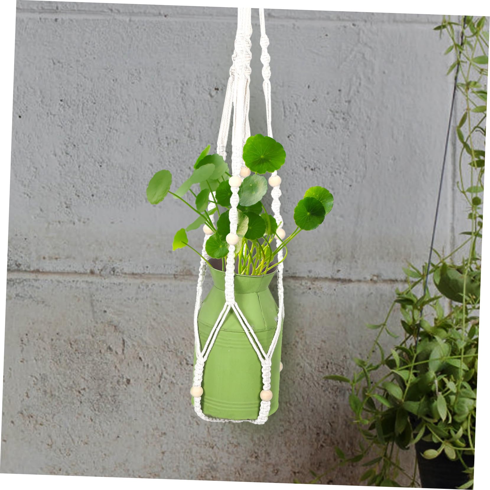 Kisangel Lot De 5 Paniers De Suspension pour Plantes Filets De Suspension pour Plafond Supports Multifonctionnels pour Plantes Suspendues pour Chambre À Coucher Et Jardin 2 Pièces X 5