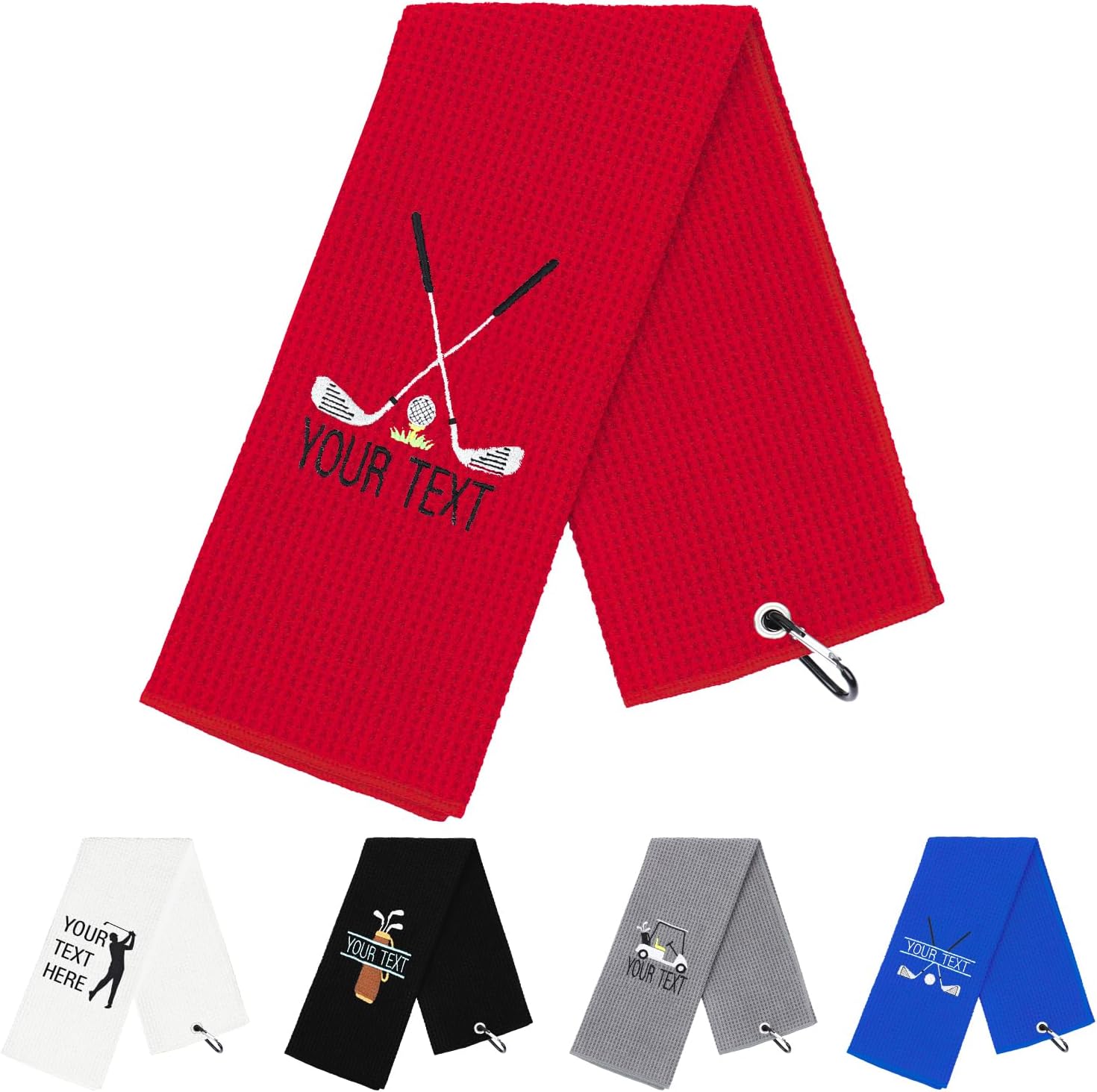 OXYEFEI Funny Golf Towel, Personalized Embroidered Golf Towels for Golf