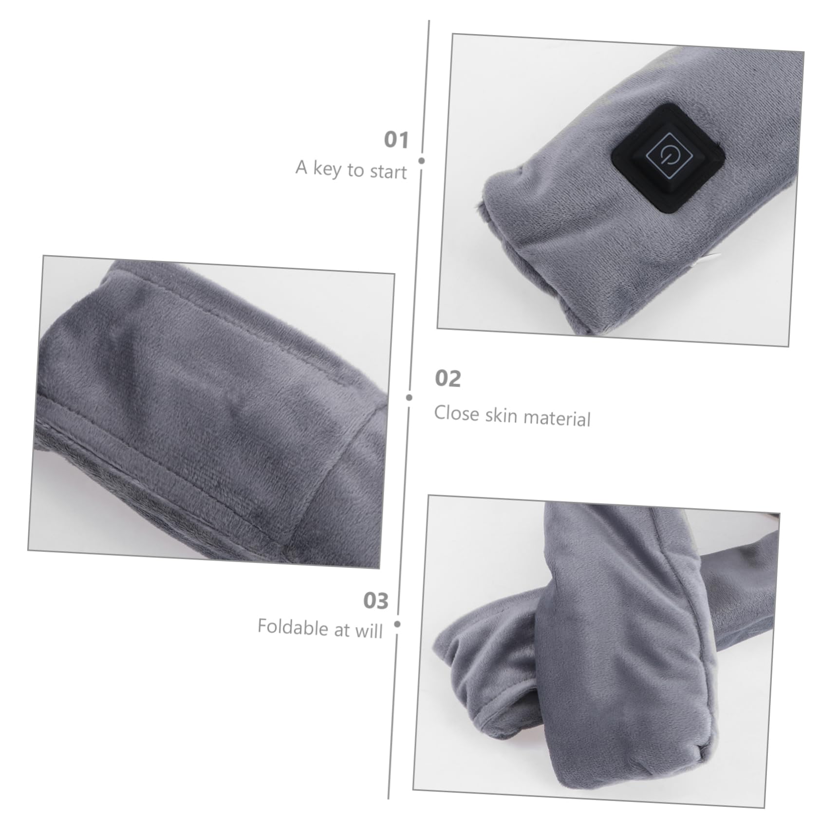 Ipetboom Sciarpa Riscaldante Usb Sciarpa Calda Invernale Portatile Calda Adatta Per Uso Quotidiano e Viaggio