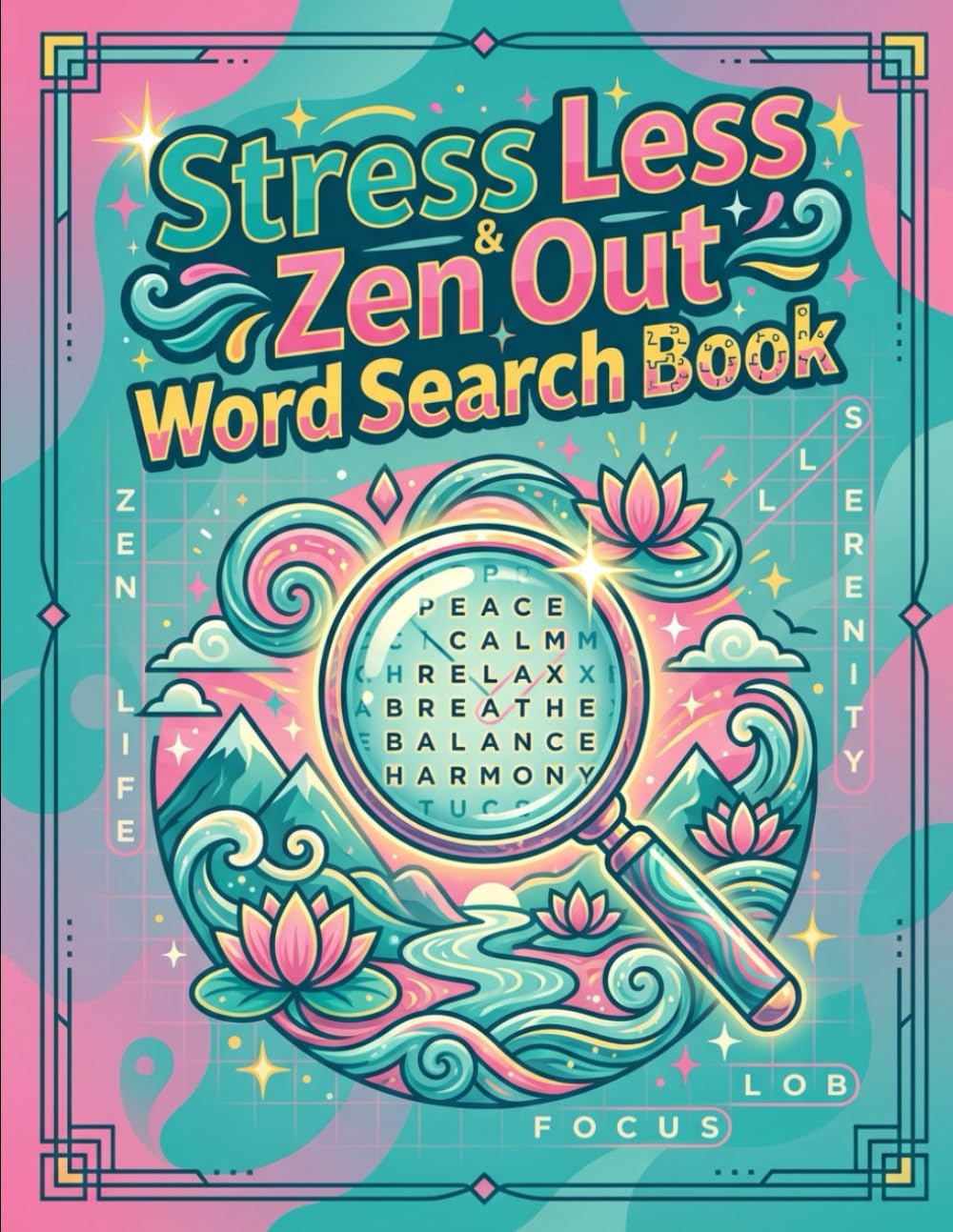 Cognitive Calm: The Anxiety-Relief Word Search: 50 Large Print Puzzles Designed for Neuro-Relaxation: A Targeted Approach to Quiet the Mind and Decompress