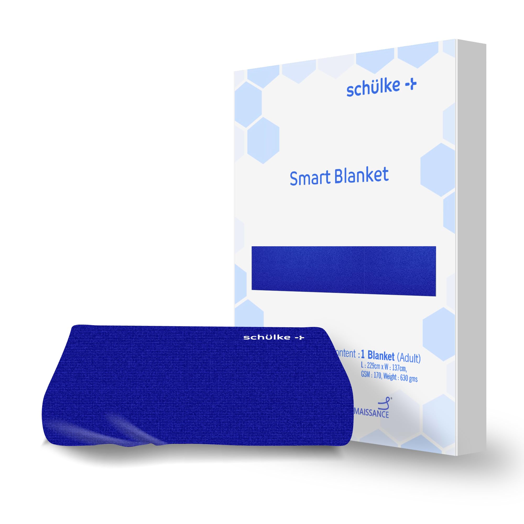 Microshield Schulke Smart Patient Blanket Royal Blue,Polyster (Full Size)