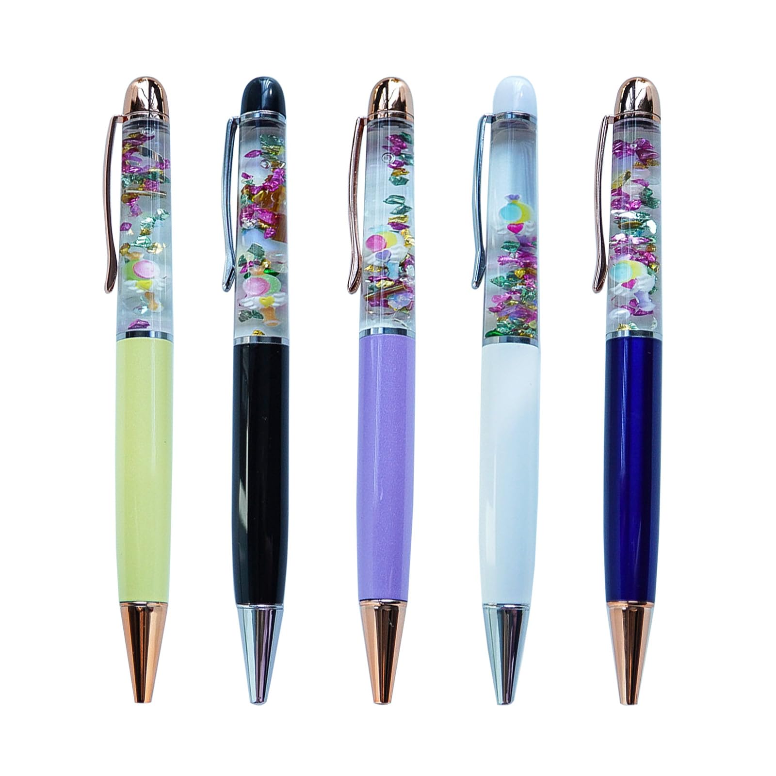 Sikyby Magic Wand Cute 3D Floater Liquid Writing Journaling Office Pen Unique Gifts Set of 5 Pens