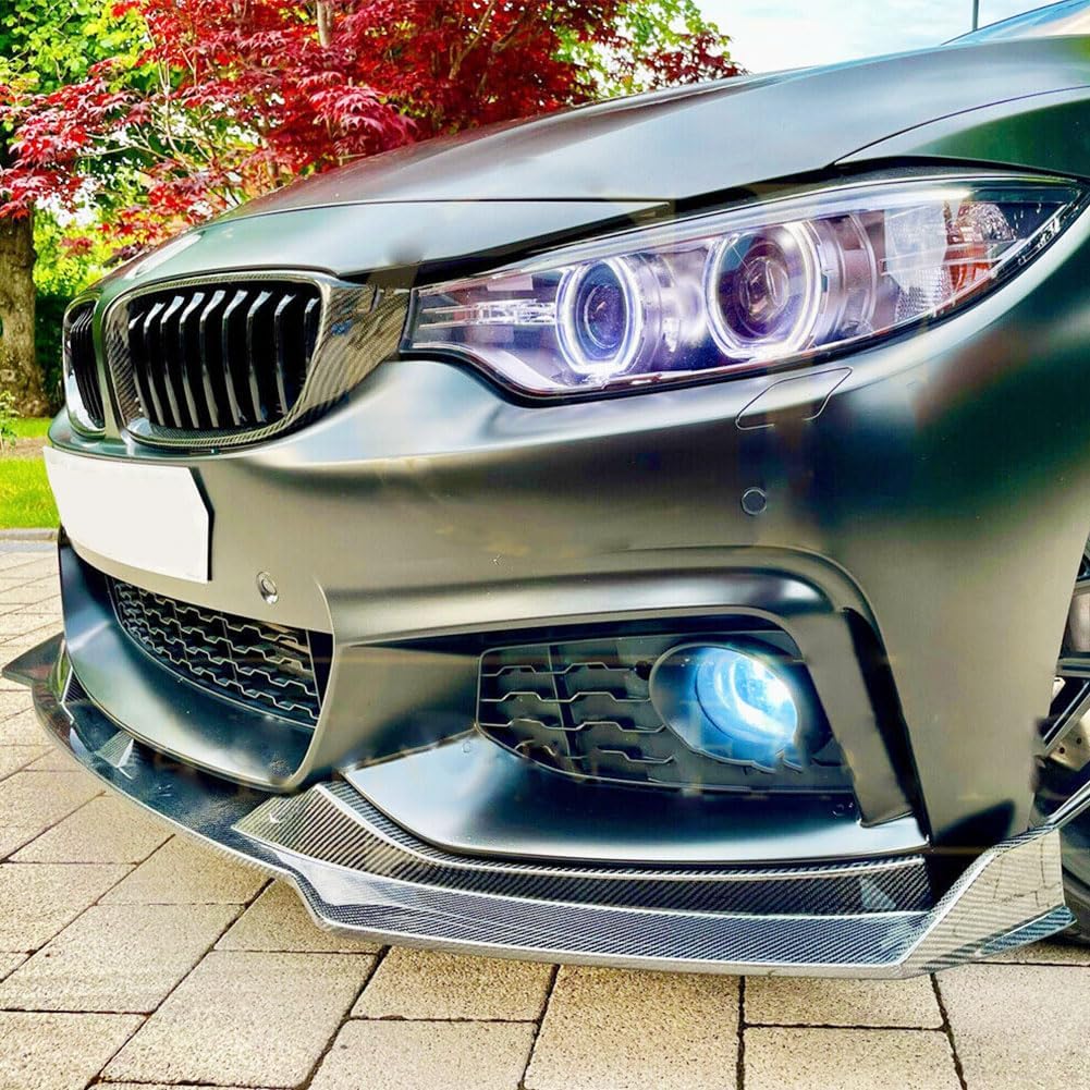 MCARCAR KIT Carbon Fiber Front Lip Compatible with BMW 4 Series F32 F33 F36 M Sport 2014-2019 418i 420i 428i 435i 440i Front Bumper Lip Splitter Spoiler Protector Factory Outlet