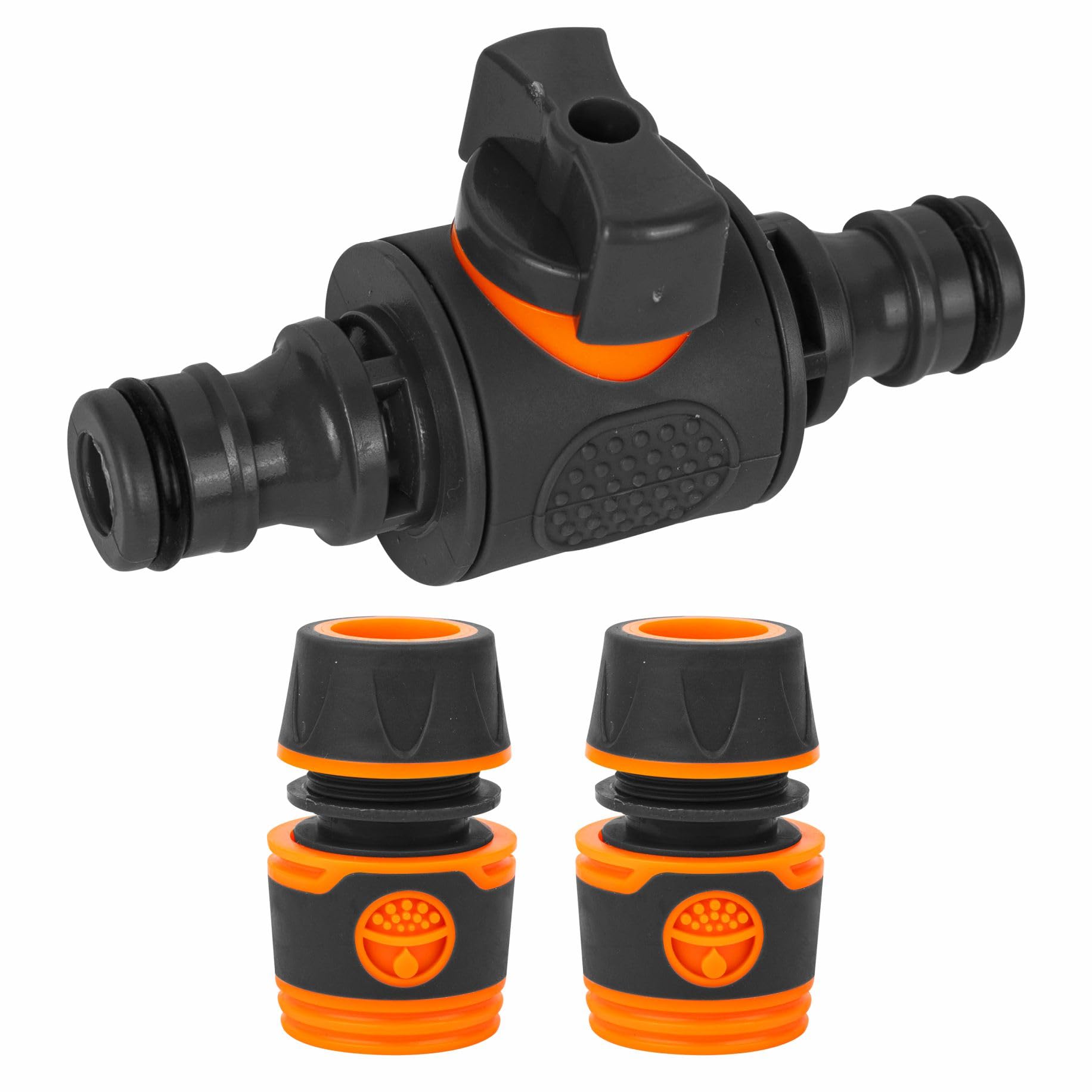 ZSYIULIA Quick Release Hose Connector with Switch Valve Quick Connection in Line Water Shut Off Valve Fitting for Garden Hoses Watering Systems & Outdoor Taps