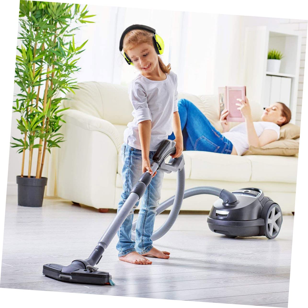 HOMSFOU Hearing Protector Noise Cancelling Earmuffs for Sleep and Study Lightweight Protection Earmuff with Snr Noise Reduction Rating Style A Green