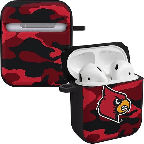AFFINITY BANDS Louisville Cardinals Camo HDX - Funda compatible con Apple AirPods Generaciones 1 y 2