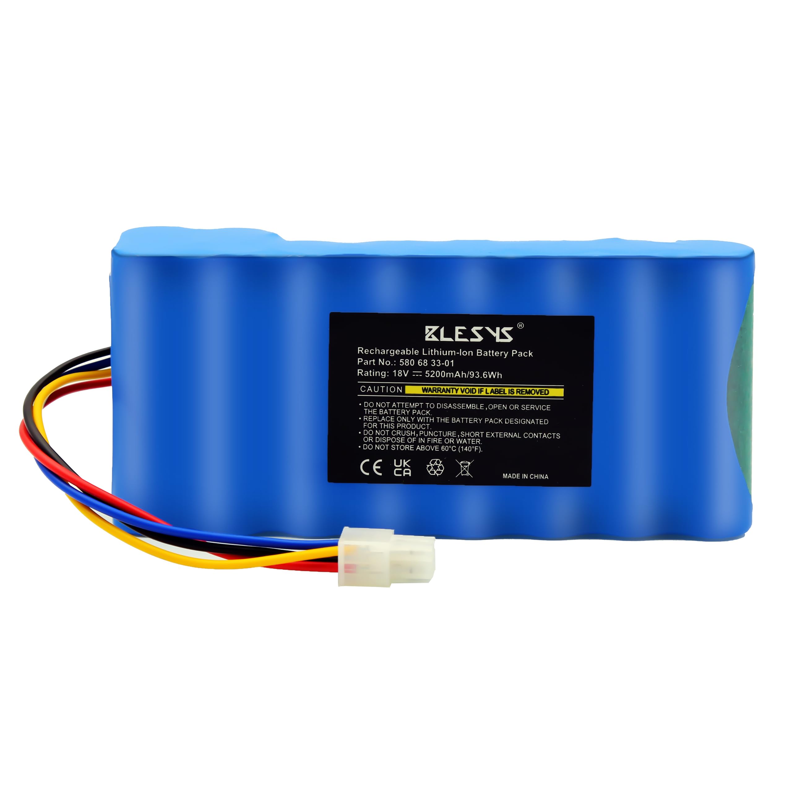 BLESYS 18 V 5200 mAh Batería para Husqvarna Automower 320 330X (2013 2014 2015) 420 (2016 2017 2018 2019) Batería de Repuesto para Robot Cortacésped 580 68 33-01, 580 68 33-02