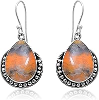 Vista 15 de Veracity Jewelry - Aretes de plata de ley con piedras preciosas para mujeres y niñas, regalo para su cumpleaños, aniversario, esposa, mamá, novia