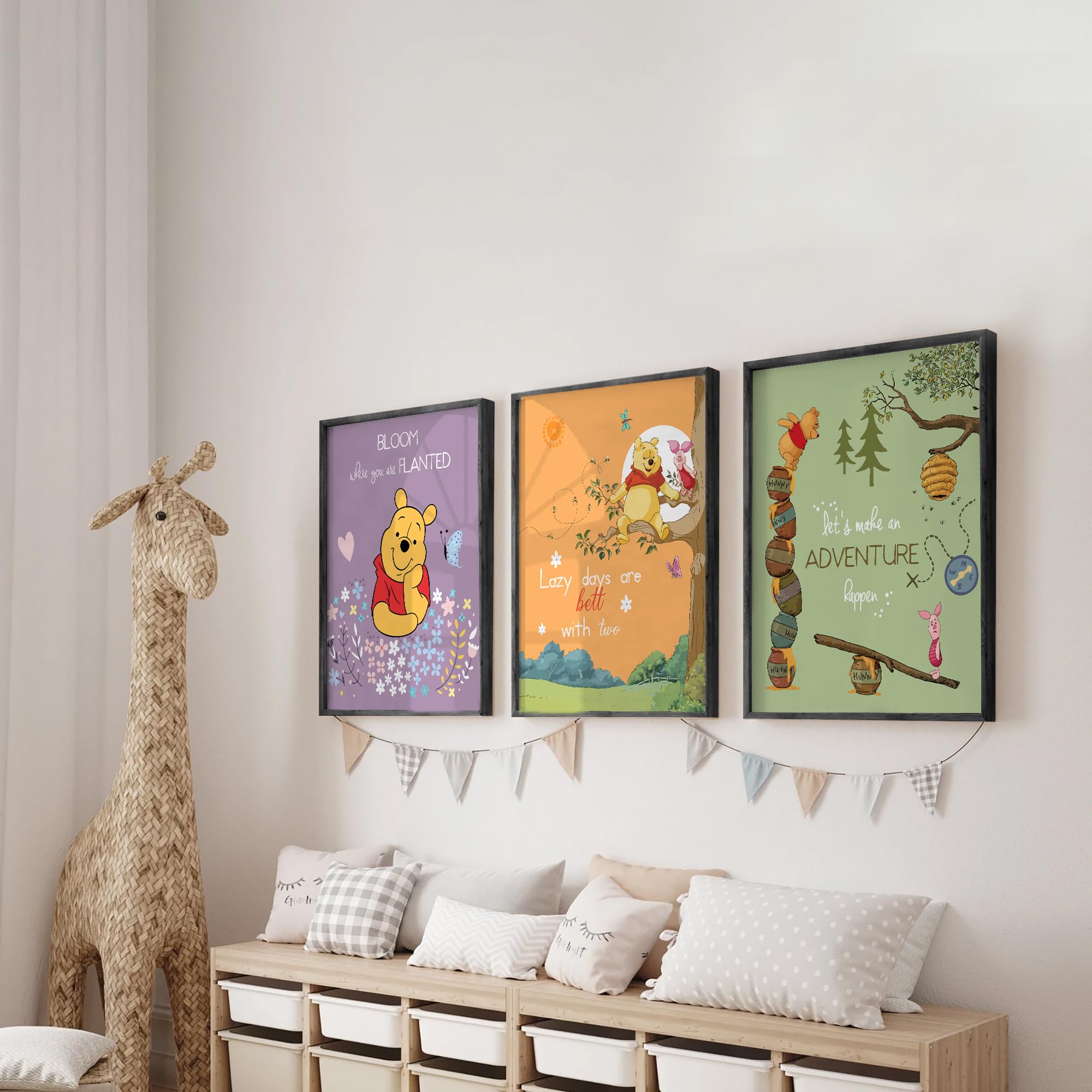 Amazon.co.jp: W.O.W.A - くまのプーさん 子供部屋の装飾: 6ピース