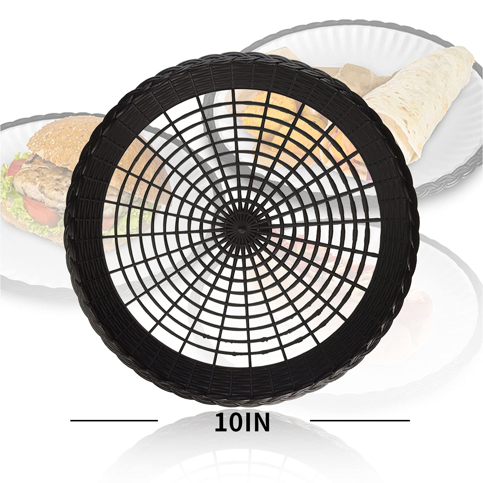 Buy Myuilor 12 pcs Paper Plate Holder in Black 10”Paper Plate Holders