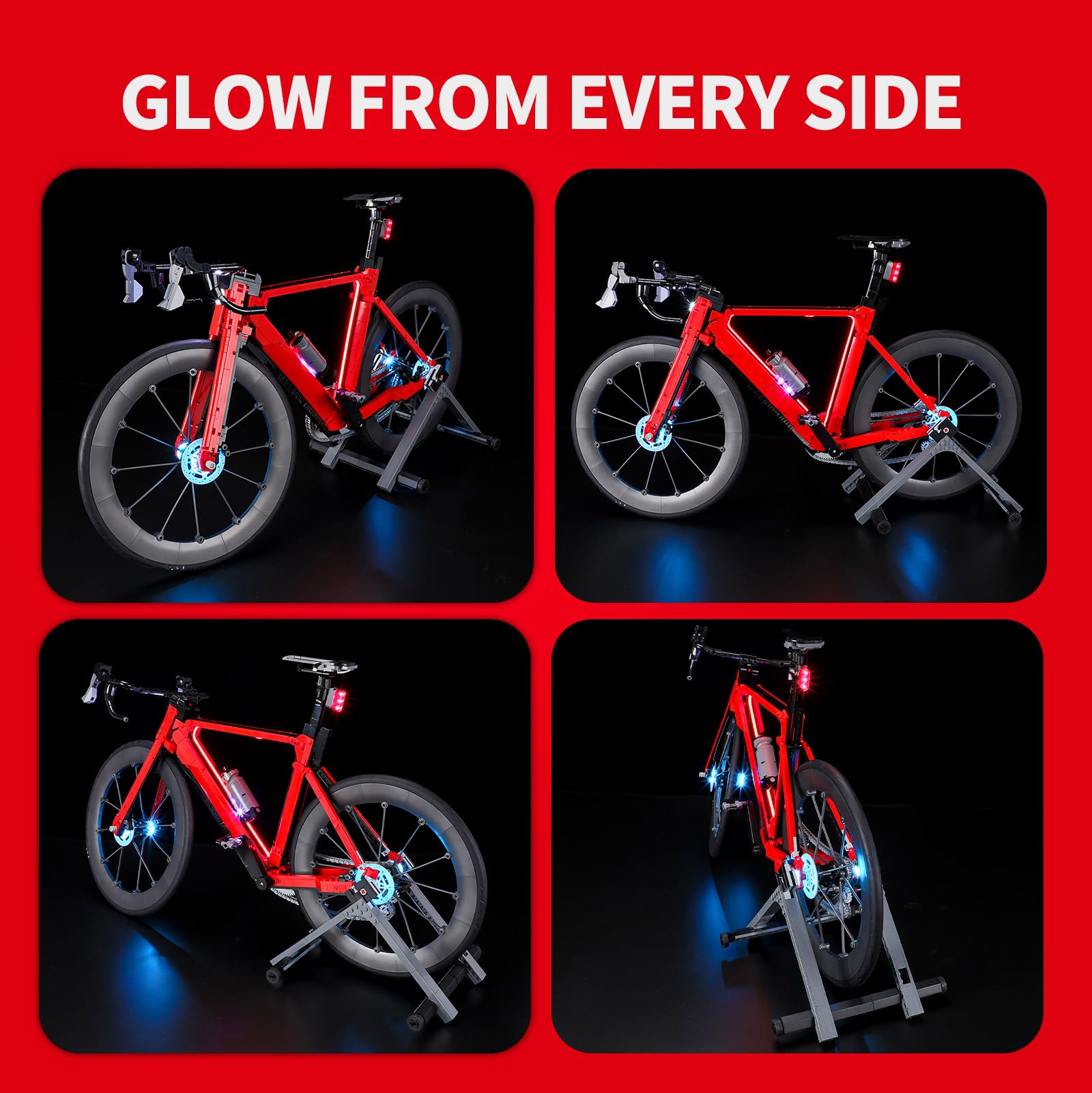 BRIKSMAX Zestaw oświetlenia 2.0 kompatybilny z klockami Lego Icons Road Bike 11380 – oryginalne zestawy oświetlenia LED (tylko akcesoria) do wyświetlacza, prezentów i kolekcjonerów