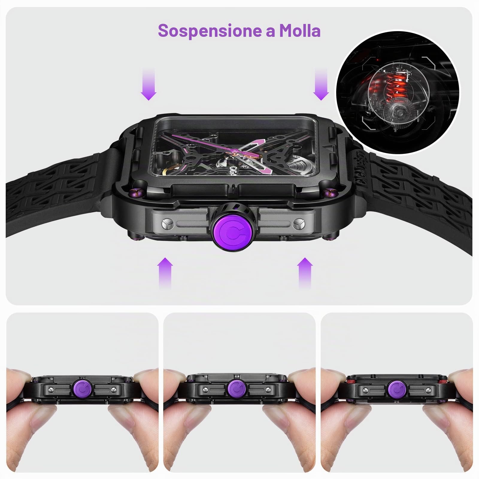CIGA Design X Series SUV Orologio Meccanico Automatico Scheletrato