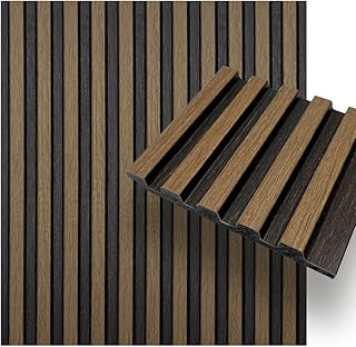 Concord 3D Wall Panels | Sample - Walnut | 4” x 4” | Waterproof Paneling | CO600-11 -M