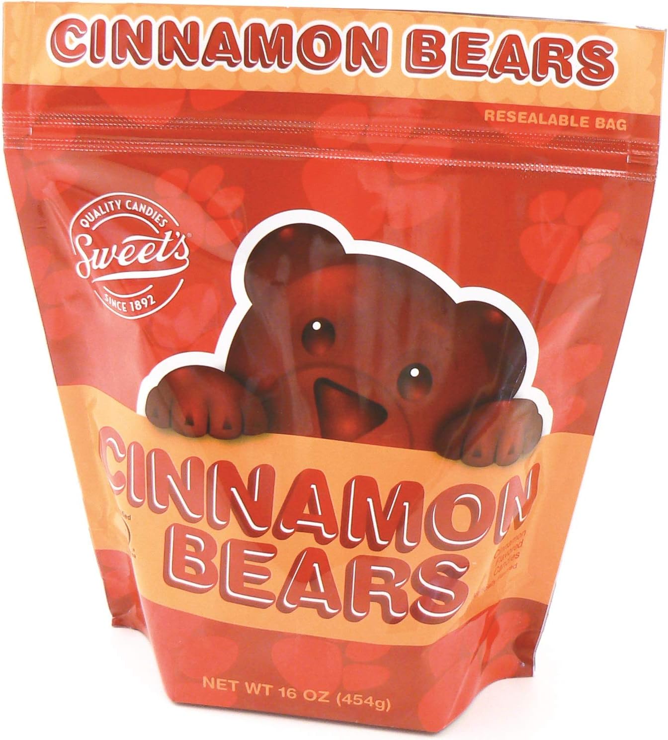 Cinnamon Bears Candy, 16 oz Resealable Bags (Pack of 2)