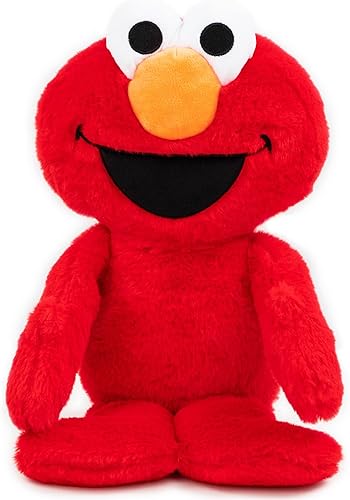 Vista 4 de Jay Franco Sesame Street - Almohada de peluche de Elmo rojo, microfibra de poliéster súper suave, 20 pulgadas Rojo - Elmo,Beige - Cosa,Negro