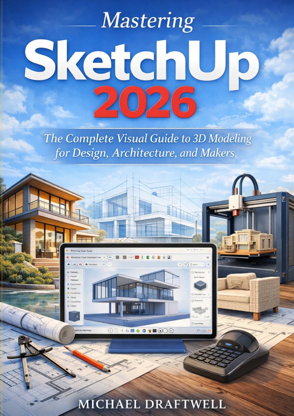 Mastering SketchUp 2026: The Complete Visual Guide to 3D Modeling for Design, Architecture, and Makers