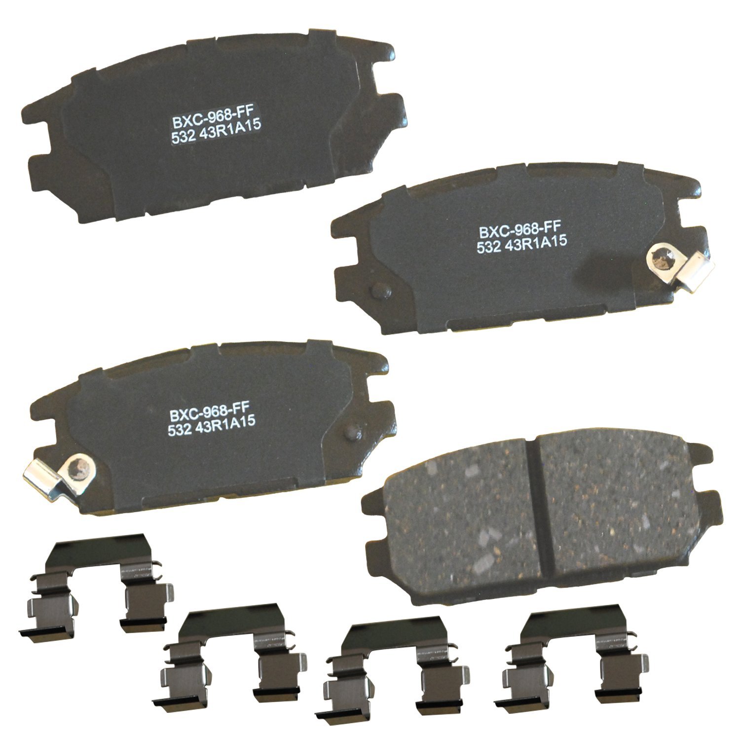 Bendix Premium SBC532 Ceramic Rear Brake Pads for Dodge Stealth 1993-1991, Eagle Talon 1994, Mitsubishi Eclipse 2011-2006, Galant 2009-2007