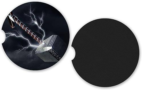 Miniatura 2 de Thor's Hammer Car Coasters - Set of 2