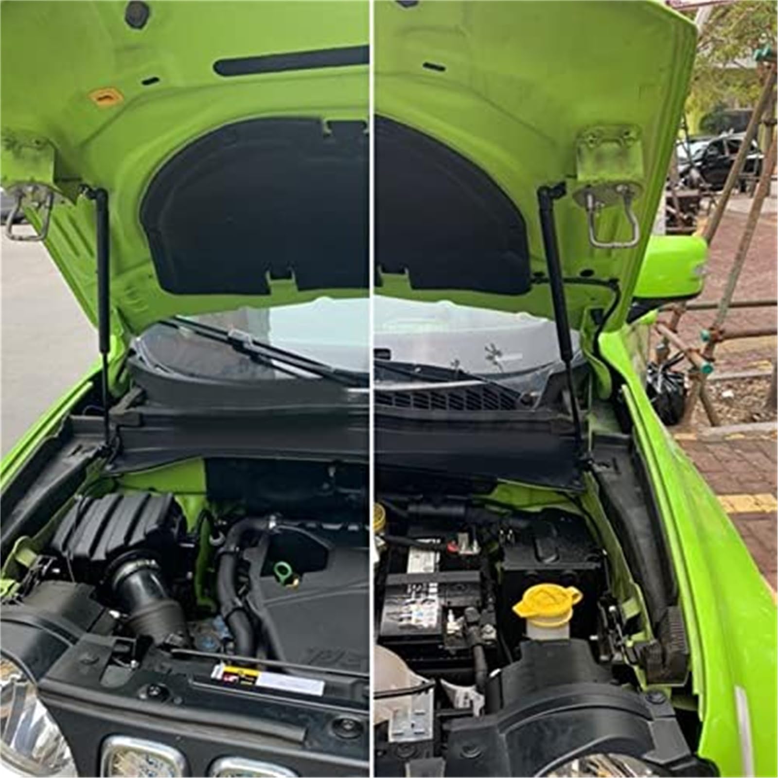 Amortyzator przedniej maski pojazdu Dla Jeep dla Renegade 2016 2017 2018 2019 amortyzator maski podnośnik amortyzator pręt wspornik hydrauliczny akcesoria samochodowe