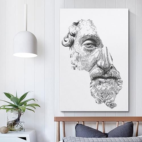 Miniatura 5 de NJYXART Póster artístico de Marco Aurelio, póster del emperador de Roma, pintura decorativa, lienzo, pósteres de pared e impresión artística moderna