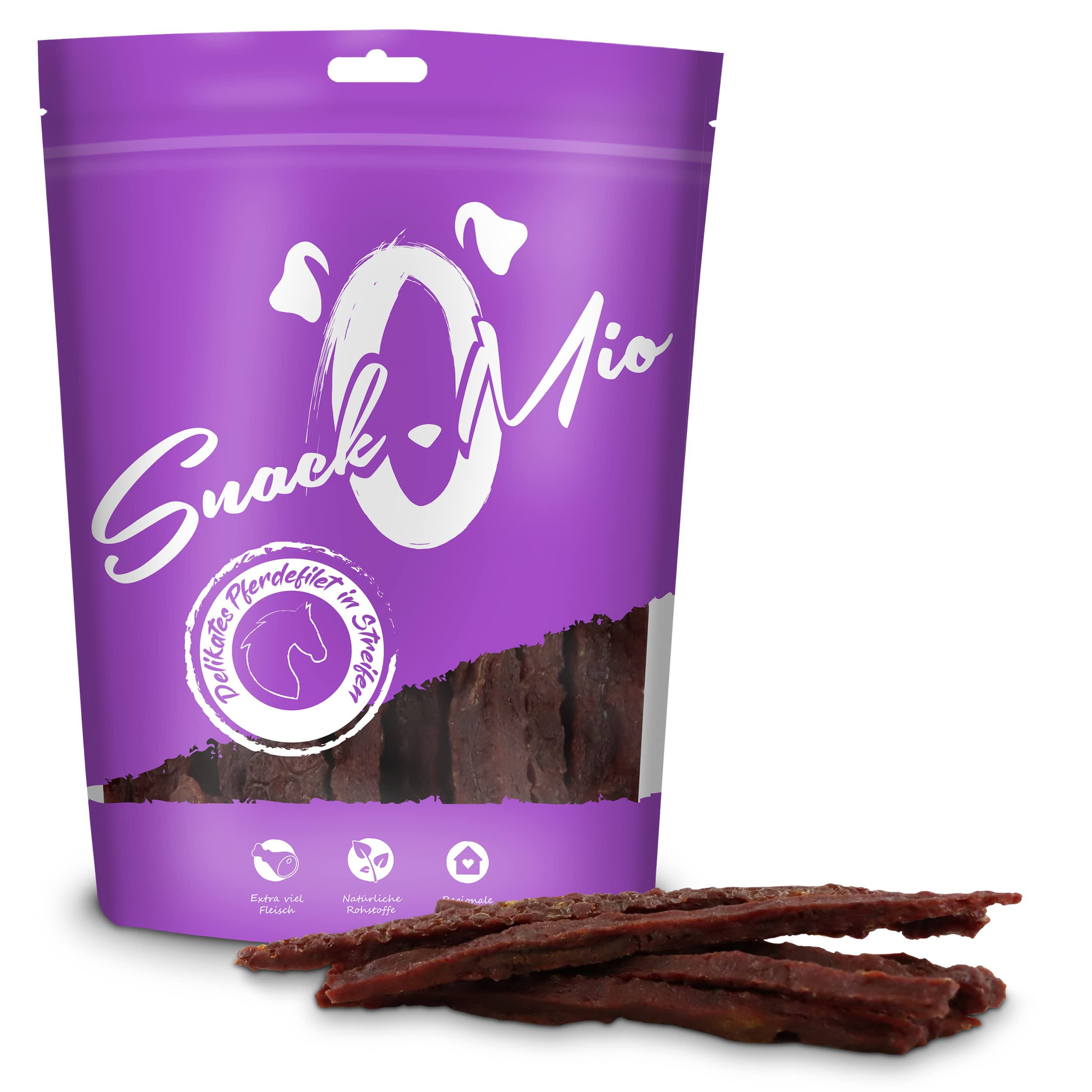 Snackomio Straccetti Di Coniglio Per Cani - 70g, Monoproteica, Senza Cereali | Premio Naturale Per Cani