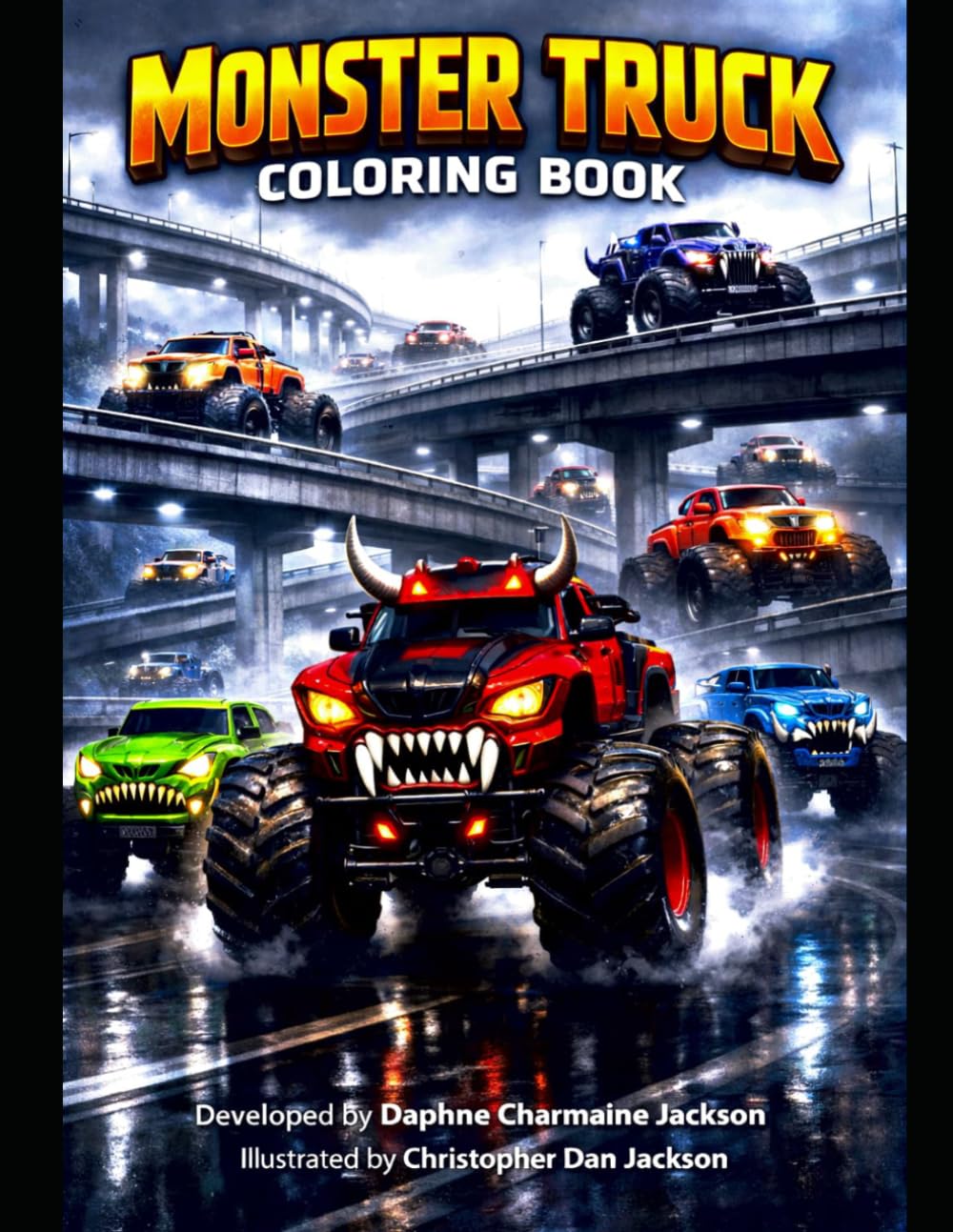 Monster Truck Coloring Book