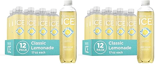 Miniatura 21 de Sparkling Ice, Uva Frambuesa. Agua con gas, con antioxidantes y vitaminas, cero azúcar. Botellas de 17 oz (Paquete de 12).