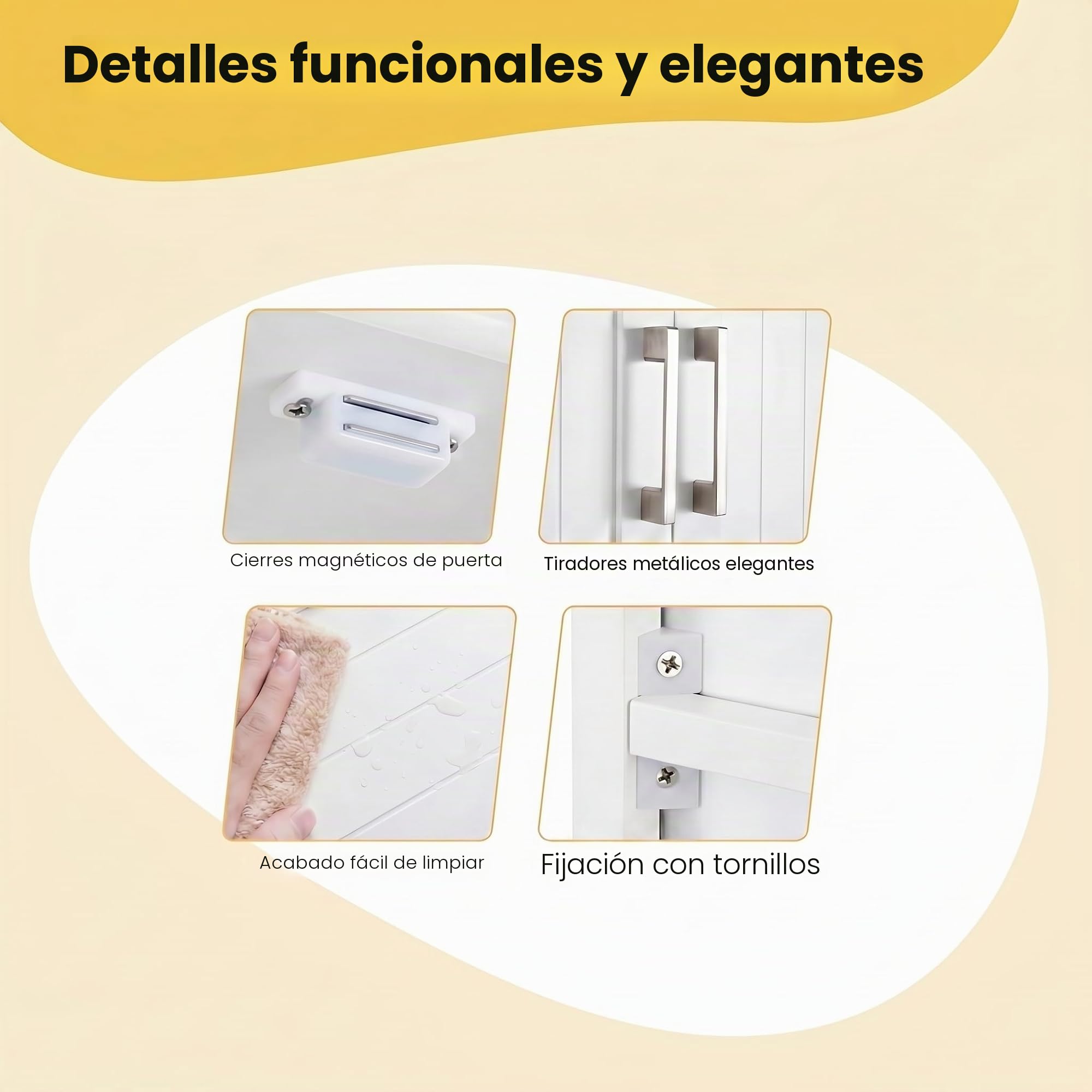 LIFEZEAL Armario sobre Inodoro, Mueble Alto de baño, Estante con 2 Puertas balda Ajustable, Organizador para baño, Lavadora, 63 x 23 x 168 cm